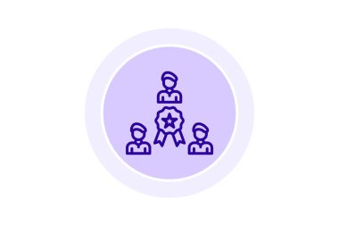 Liderlik Üstünlüğü simgesi, mükemmellik, liderlik, lider, rol model çizgisi simgesi, düzenlenebilir vektör simgesi, piksel mükemmel, illüstratör ai dosyası