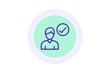 Etik Liderlik simgesi, liderlik, etik, dürüstlük, güven çizgisi simgesi, düzenlenebilir vektör simgesi, piksel mükemmel, illüstratör ai dosyası