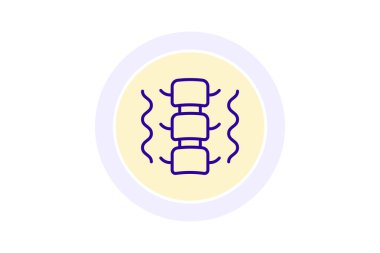 Omurga çizgi simgesi, vektör, piksel mükemmel, illüstratör dosyası