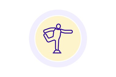 Brezilya bayrağı, çizgi biçimi simgesi, ülke kültürü tema çizimi illüstrasyonuna sahip insan figürü