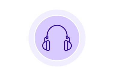 Baba Kulaklığı simgesi, kulaklık, müzik, ses, satır simgesi, düzenlenebilir vektör simgesi, piksel mükemmel, illüstratör ai dosyası