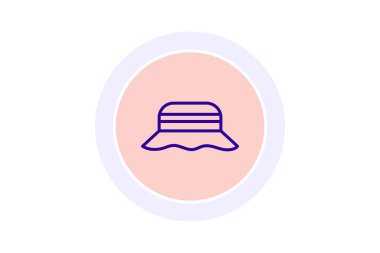 Balıkçı Şapkası simgesi, şapka, balık, açık hava, güneş hattı simgesi, düzenlenebilir vektör simgesi, piksel mükemmel, illüstratör ai dosyası