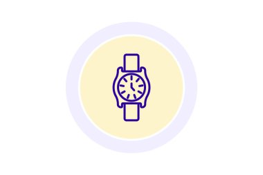 Babalar İzleme simgesi, saat, saat, baba, bilek çizgisi simgesi, düzenlenebilir vektör simgesi, piksel mükemmel, illüstratör ai dosyası