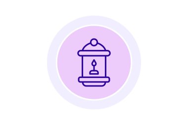 Fener simgesi, ışık, aydınlatma, dekoratif, simge çizgisi simgesi, düzenlenebilir vektör simgesi, piksel mükemmel, illüstratör ai dosyası