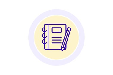 Ev ödevi planlayıcı simgesi, atama planlayıcısı, görev planlayıcısı, proje planlayıcısı, çalışma çizelgesi simgesi, düzenlenebilir vektör simgesi, piksel mükemmel, illüstratör ai dosyası