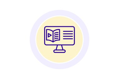Platform simgesi, platform, çevrimiçi, dijital, eğitim hattı simgesi, düzenlenebilir vektör simgesi, piksel mükemmel, illüstratör ai dosyası