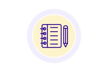 Ödev atama simgesi, atama, okul ödevi, görev, çalışma satırı simgesi, düzenlenebilir vektör simgesi, piksel mükemmel, illüstratör ai dosyası