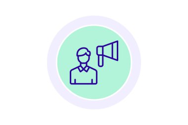 Etkilendirici Pazarlama ikonu, Etkilendiriciler, Pazarlama ikonu, Etkilendirici Pazarlama illüstrasyonu, Etkilendirici Pazarlama konsepti, Düzenlenebilir vektör, piksel mükemmel, illüstratör ai dosyası