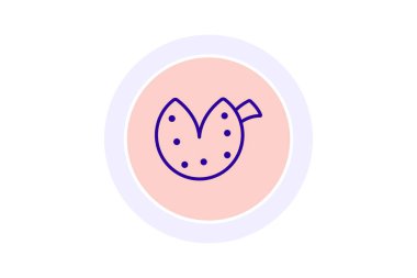 Şans Kurabiyesi simgesi, kurabiye, mesaj, şans, tahmin çizgisi simgesi, düzenlenebilir vektör simgesi, piksel mükemmel, illüstratör ai dosyası