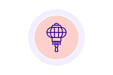 Çin Feneri simgesi, ışık, festival, dekorasyon, geleneksel çizgi simgesi, düzenlenebilir vektör simgesi, piksel mükemmel, illüstratör ai dosyası