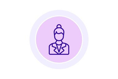 Business Woman simgesi, kadın, kadın, profesyonel, girişimci, düzenlenebilir vektör, piksel mükemmel, illüstratör ai dosyası