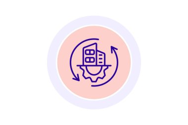 Dönüşüm çizgisi simgesi, vektör, piksel mükemmel, illüstratör dosyası oluşturuluyor