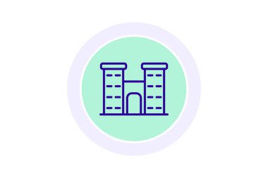 Daire çizgisi simgesi, vektör, piksel mükemmel, illüstratör dosyası