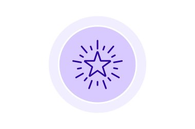 Mükemmellik Yıldızı simgesi, yıldız, tanınma, ödül, onur, düzenlenebilir vektör, piksel mükemmel, illüstratör ai dosyası