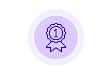 Tanınma Plaketi simgesi, plak, ödül, onur, başarı, düzenlenebilir vektör, piksel mükemmel, illüstratör ai dosyası