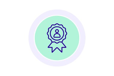 Çalışan Ödülü simgesi, ödül, tanınma, başarı, onur, düzenlenebilir vektör, piksel mükemmel, illüstratör ai dosyası