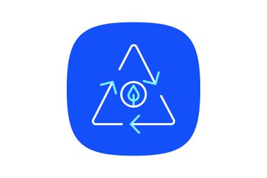 Sıfır Emisyon çizgisi simgesi, vektör, piksel mükemmel, illüstratör dosyası