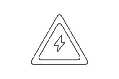 Enerji Kaydetme Voltajı ince çizgi simgesi, vektör, piksel mükemmel, illüstratör dosyası