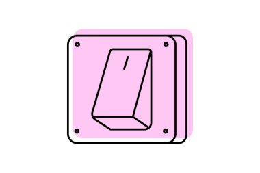 Enerji Kaydetme Renk Gölgesi İnce çizgi simgesi, vektör, piksel mükemmel, illüstratör dosyası