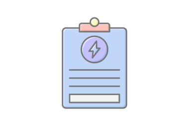 Enerji Kaydetme Planı doğrusal renk simgesi, vektör, piksel mükemmel, illüstratör dosyası