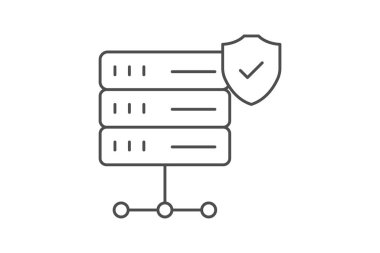 Güvenlik Ağı ince çizgi simgesi, vektör, piksel mükemmel, illüstratör dosyası
