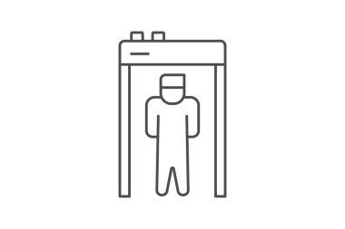 Security Control thinline icon , vector, pixel perfect, illustrator file