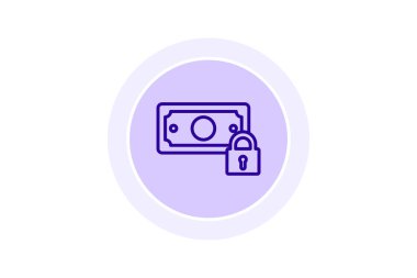 Güvenli Ödeme renk çemberi simgesi, vektör, piksel mükemmel, illüstratör dosyası