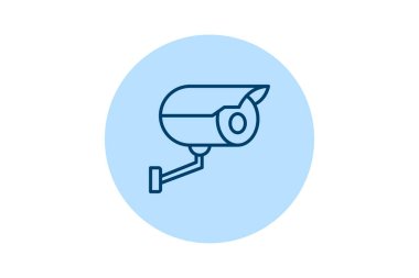 Güvenlik kamerası pentaglow, vektör, piksel mükemmel, illüstratör dosyası