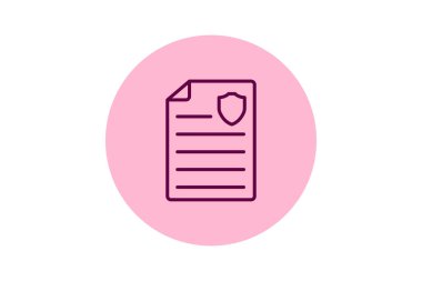 Güvenlik Protokolü pentaglow, vektör, piksel mükemmel, illüstratör dosyası