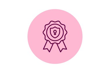 Güvenlik En İyi Uygulamalar pentaglow, vektör, piksel mükemmel, illüstratör dosyası