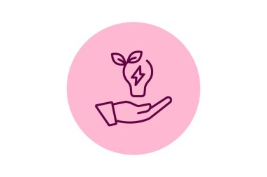 Enerji Koruması beşgeni, vektör, piksel mükemmel, illüstratör dosyası