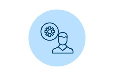 İş Yönetimi satır simgesi, vektör, piksel mükemmel, illüstratör dosyası