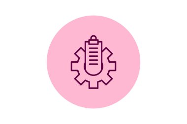 Bilgi Yönetimi satır simgesi, vektör, piksel mükemmel, illüstratör dosyası