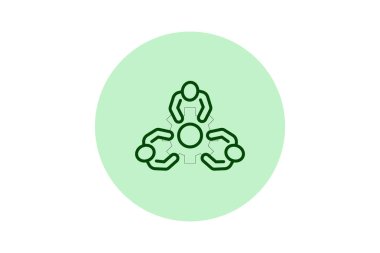 Karar Yönetimi satır simgesi, vektör, piksel mükemmel, illüstratör dosyası