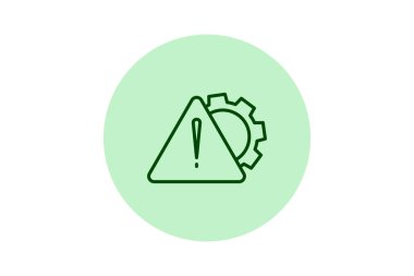 Risk Yönetimi çizgi simgesi, vektör, piksel mükemmel, illüstratör dosyası