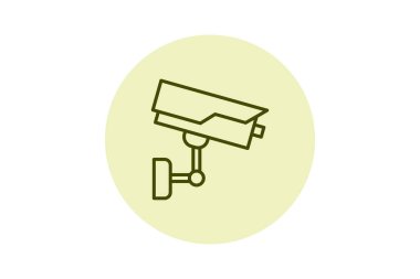 Otel Güvenlik Hattı simgesi, vektör, piksel mükemmel, illüstratör dosyası