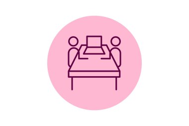 Otel İşlem satırı simgesi, vektör, piksel mükemmel, illüstratör dosyası