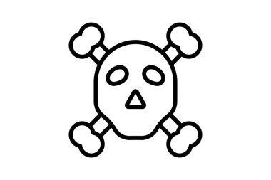 Tehlike çizgi simgesi, vektör, piksel mükemmel, illüstratör dosyası