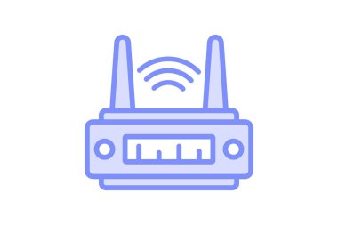 Yönlendirici duotone çizgi simgesi, vektör, piksel mükemmel, illüstratör dosyası