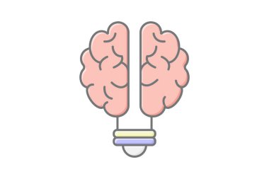 Fikir Oluşturma çizgi simgesi, vektör, piksel mükemmel, illüstratör dosyası
