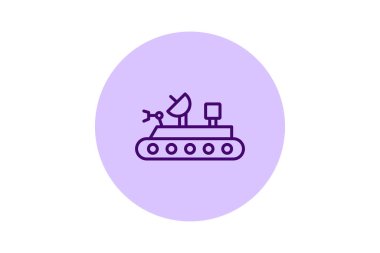 Uzay Gezgini beşgen, vektör, piksel mükemmel, illüstratör dosyası