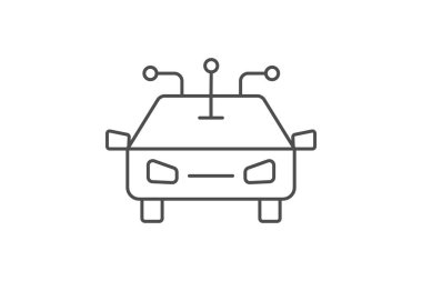 Özerk Sistem İnce Çizgisi simgesi, vektör, piksel mükemmel, illüstratör dosyası