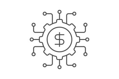 Finans alanında ince simge, vektör, piksel mükemmel, illüstratör dosyası