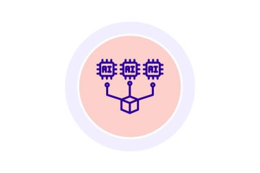 Ai Modelleme renk çemberi simgesi, vektör, piksel mükemmel, illüstratör dosyası