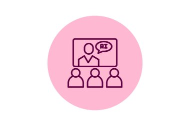 Ai Seminer pentaglow, vektör, piksel mükemmel, illüstratör dosyası