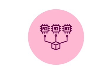 Ai Modelleme beşgen, vektör, piksel mükemmel, illüstratör dosyası