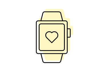 akıllı saat izole edilmiş simge vektör illüstrasyon tasarımı