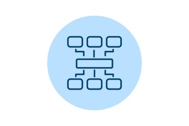 Karar Ağaçları beşgen, vektör, piksel mükemmel, illüstratör dosyası