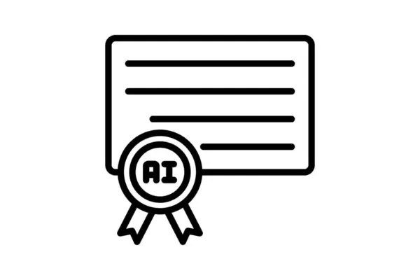 Ai Derece çizgi simgesi, vektör, piksel mükemmel, illüstratör dosyası