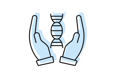 Ai Sağlık Hizmetleri renk gölge ince simgesi, vektör, piksel mükemmel, illüstratör dosyası